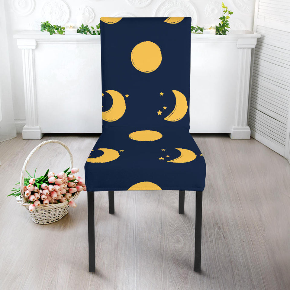 Moon Star Pattern Dining Chair Slipcover