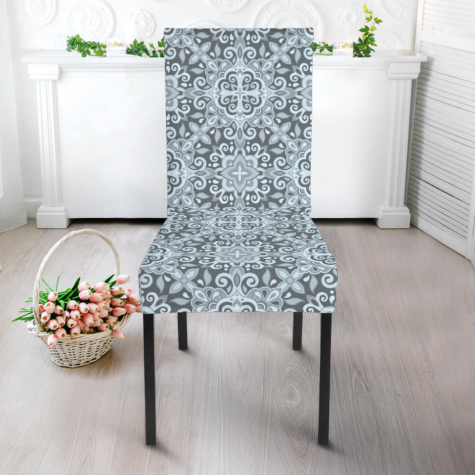 Traditional Indian Element Pattern Dining Chair Slipcover