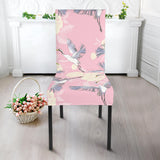 Japanese Crane Rose Pattern Dining Chair Slipcover