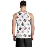 French bulldog cup paw pattern Men Tank Top