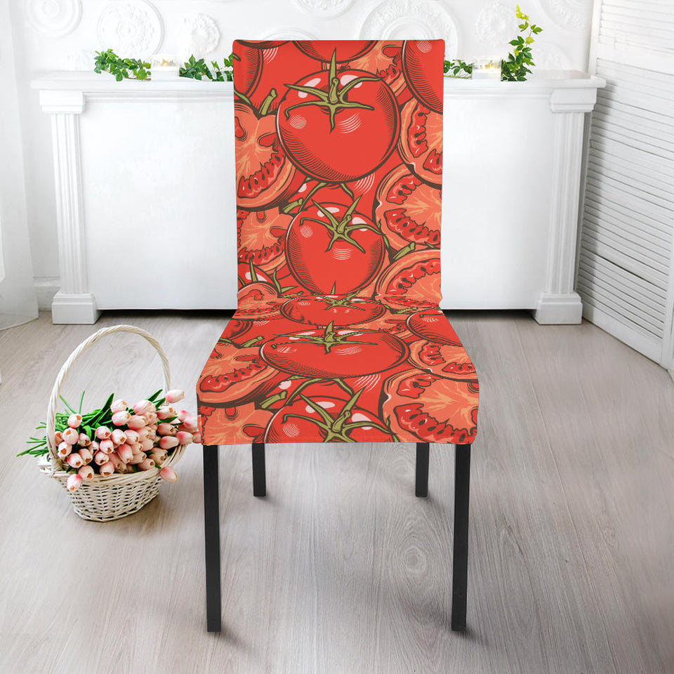 Red Tomato Pattern Dining Chair Slipcover