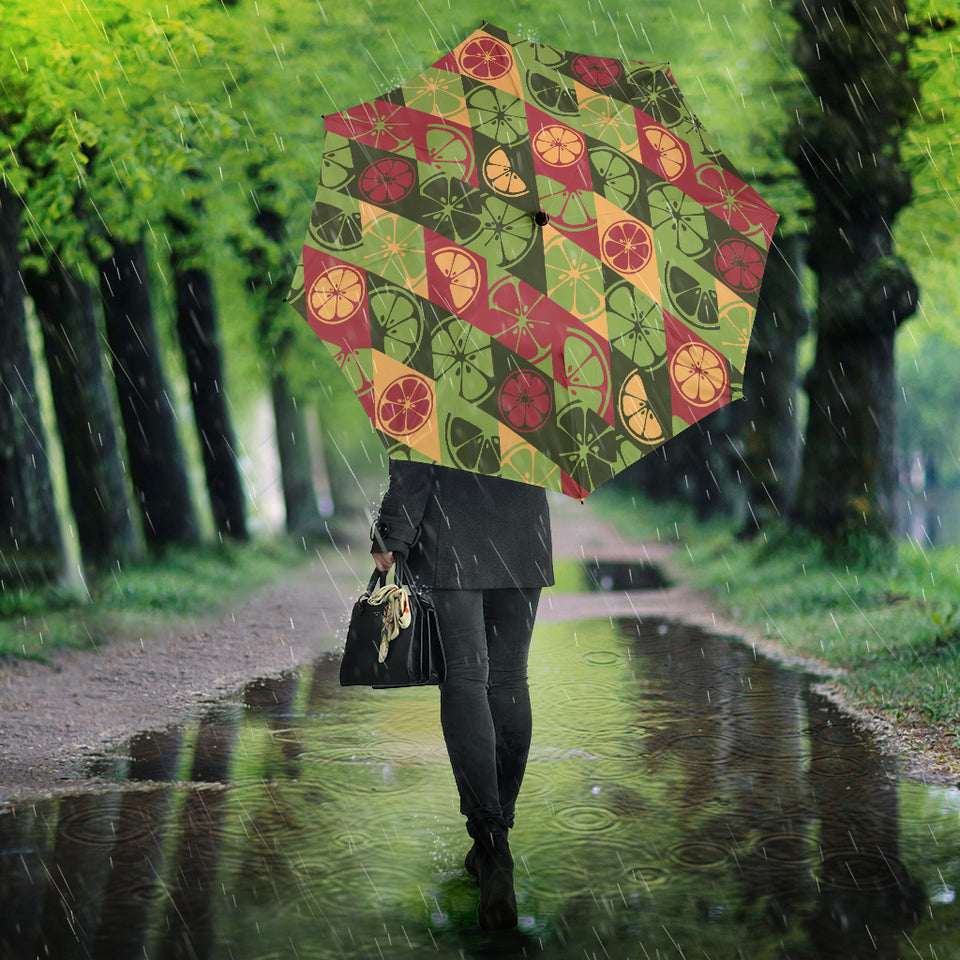 Cool Geometric Lime Pattern Umbrella