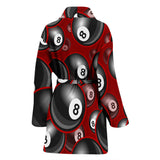 Billiard Ball Pattern Print Design 05 Women's Bathrobe