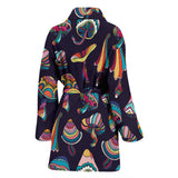 Colorful Mushroom Pattern Women'S Bathrobe