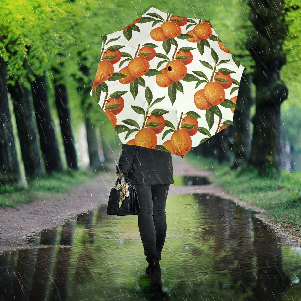 Oranges Pattern Background Umbrella