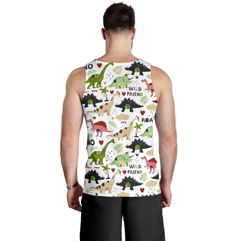 Cute dinosaurs pattern Men Tank Top