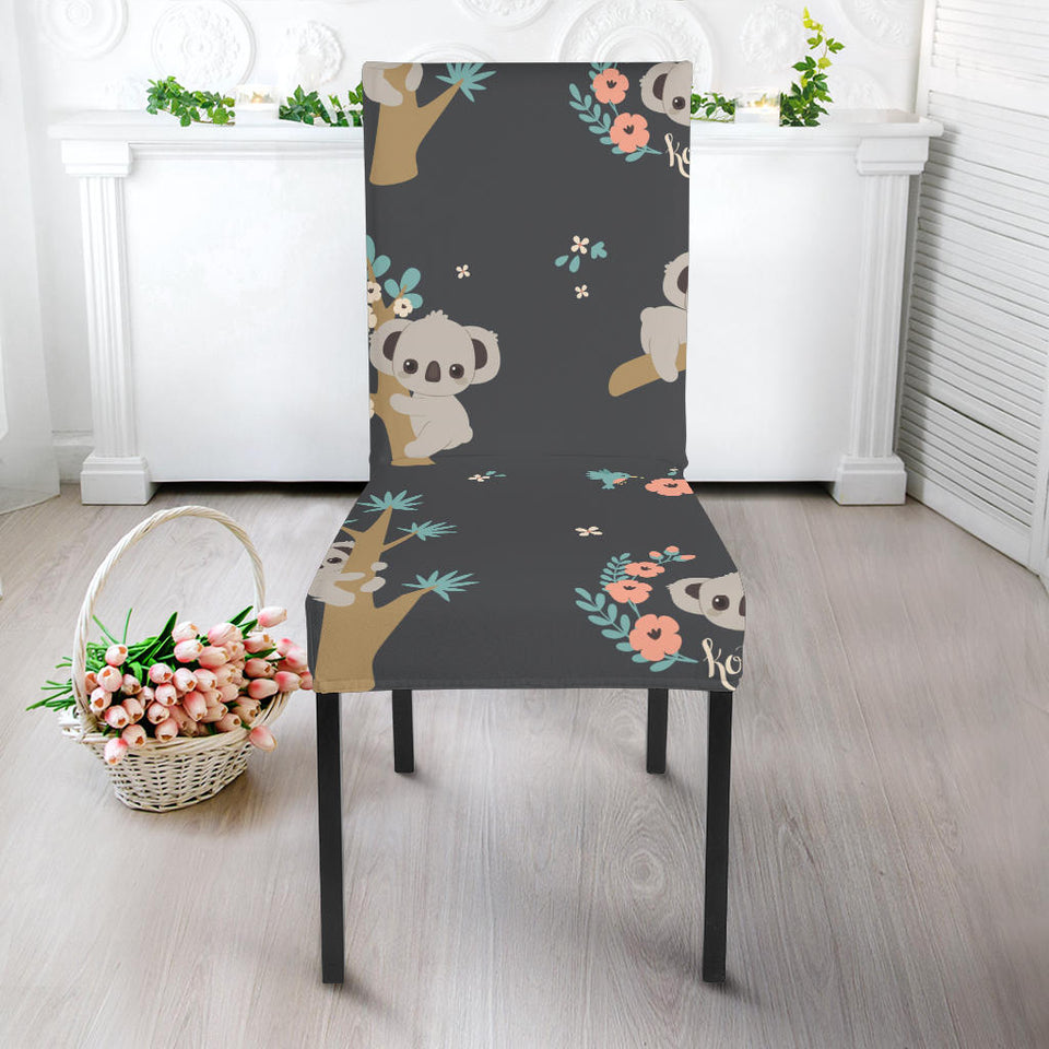 Cute Koala Pattern Dining Chair Slipcover