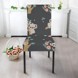 Cute Koala Pattern Dining Chair Slipcover