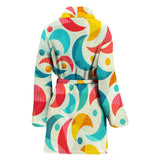 Colorful Moon Pattern Women'S Bathrobe