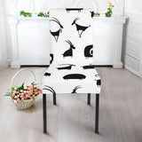 Goat Ram Pattern Dining Chair Slipcover