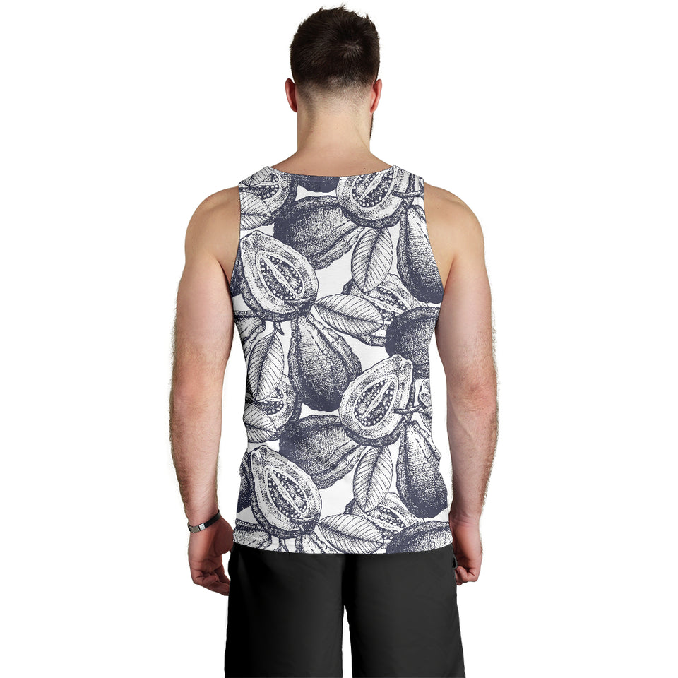 Guava tropical hand drawn pattern Men Tank Top