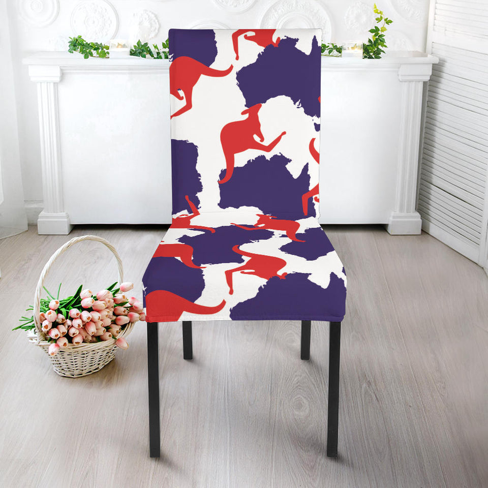 Kangaroo Australian Pattern Dining Chair Slipcover