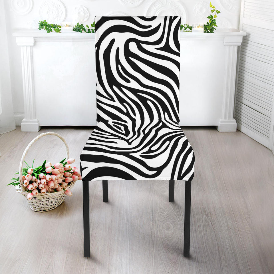 Zebra Skin Pattern Dining Chair Slipcover