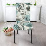 Dragonfly Butterfly Plants Insect Flower Vintage Style Pattern Dining Chair Slipcover