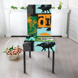 Dinosaurs Print Pattern Dining Chair Slipcover