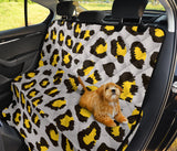 Gray Leopard Print Pattern Dog Car Seat Covers