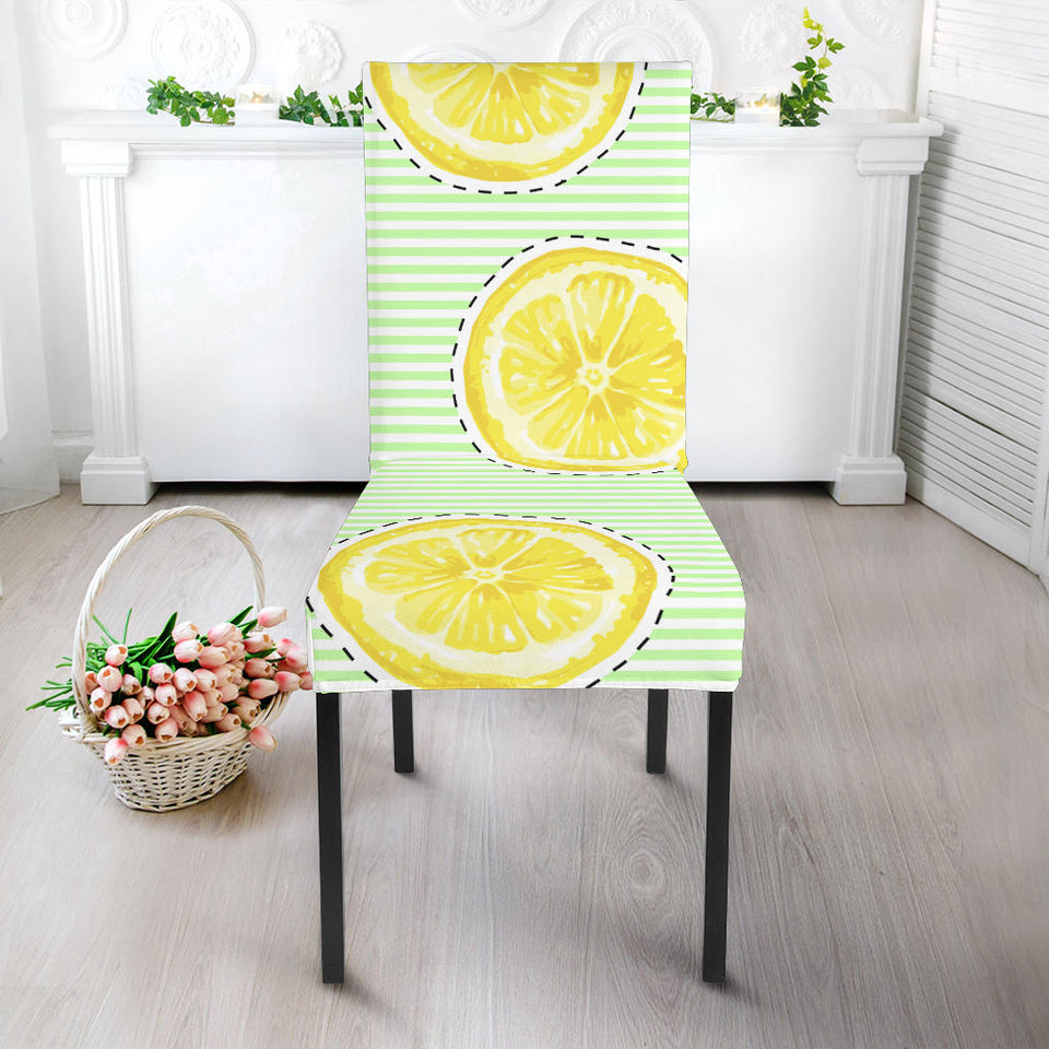 Slice Of Lemon Pattern Dining Chair Slipcover