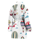 Hot Air Balloon Pattern Women'S Bathrobe
