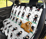 Cute Ninja Katana Sword Pattern Dog Car Seat Covers