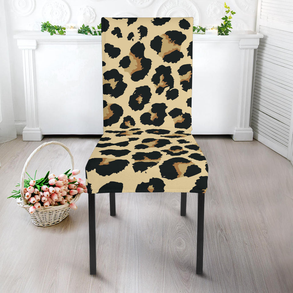 Leopard Print Design Pattern Dining Chair Slipcover