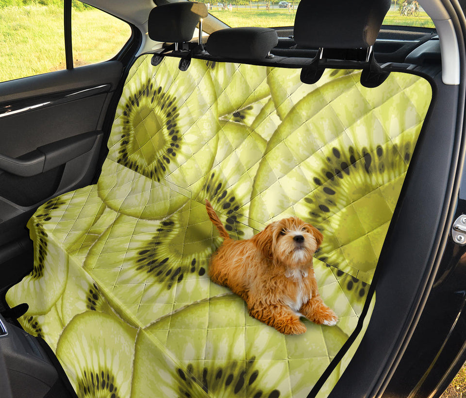 Sliced Kiwi Pattern Dog Car Seat Covers
