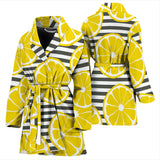 Slice Of Lemon Design Pattern Women'S Bathrobe