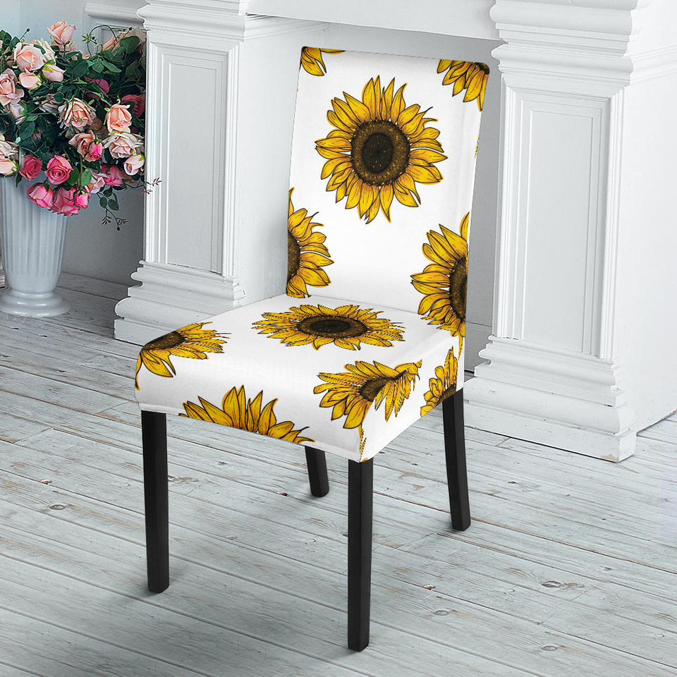 Sunflowers Design Pattern Dining Chair Slipcover