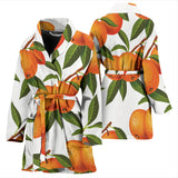 Oranges Pattern Background Women'S Bathrobe