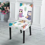 Cute Owl Pattern Dining Chair Slipcover