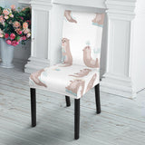 Cute Sea Otters Pattern Dining Chair Slipcover