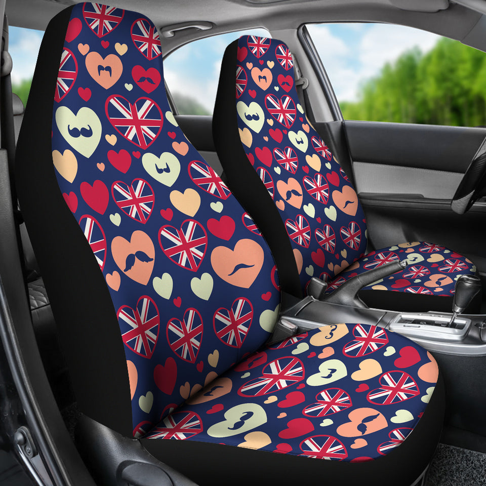 British Pattern Print Design 02 Universal Fit Car Seat Covers