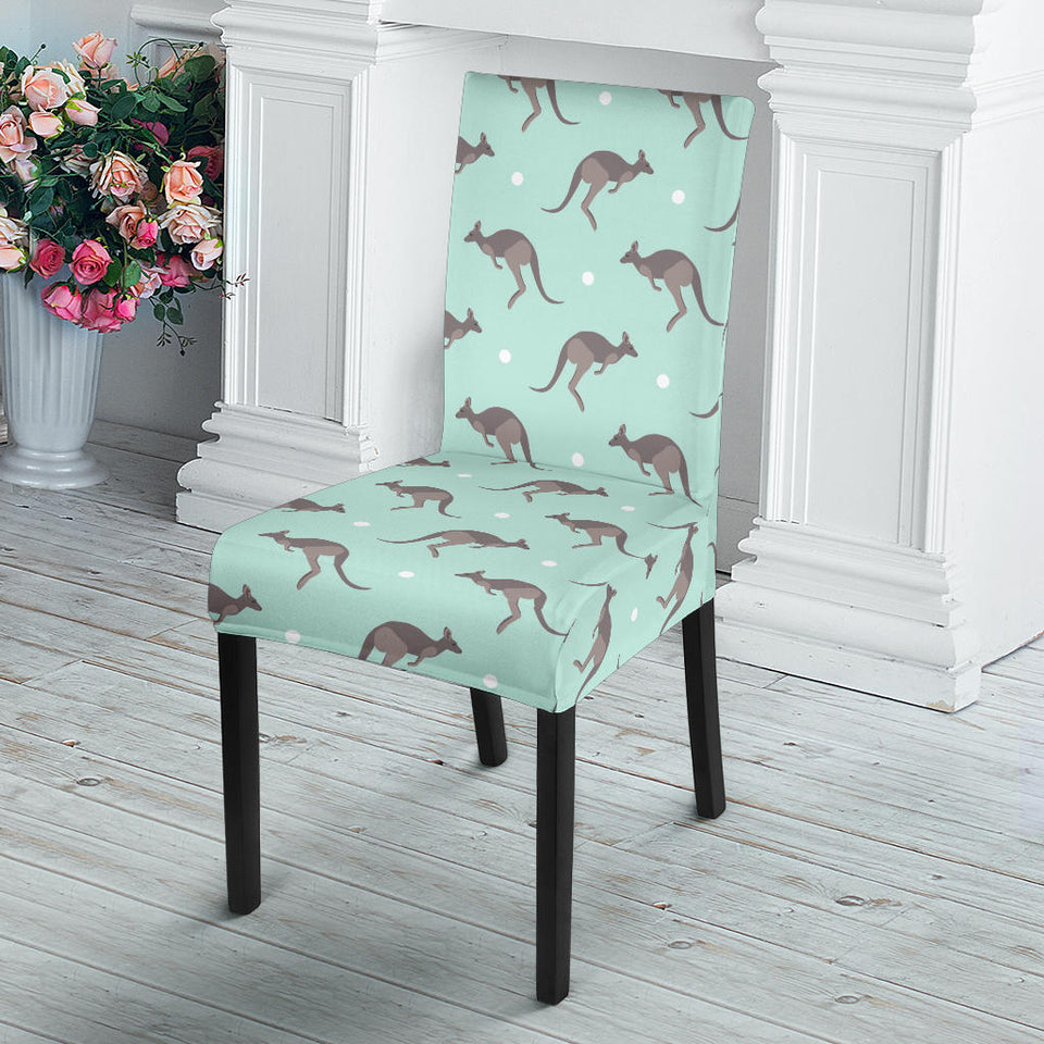 Kangaroo Pattern Background Dining Chair Slipcover