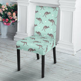 Kangaroo Pattern Background Dining Chair Slipcover