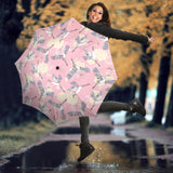 Japanese Crane Rose Pattern Umbrella