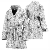 Spider Web Cobweb Pattern Women'S Bathrobe