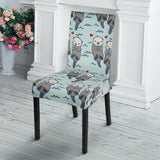 Lovely Sea Otter Pattern Dining Chair Slipcover