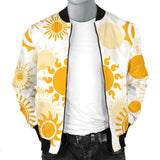 Sun Design Pattern Men'S Bomber Jacket