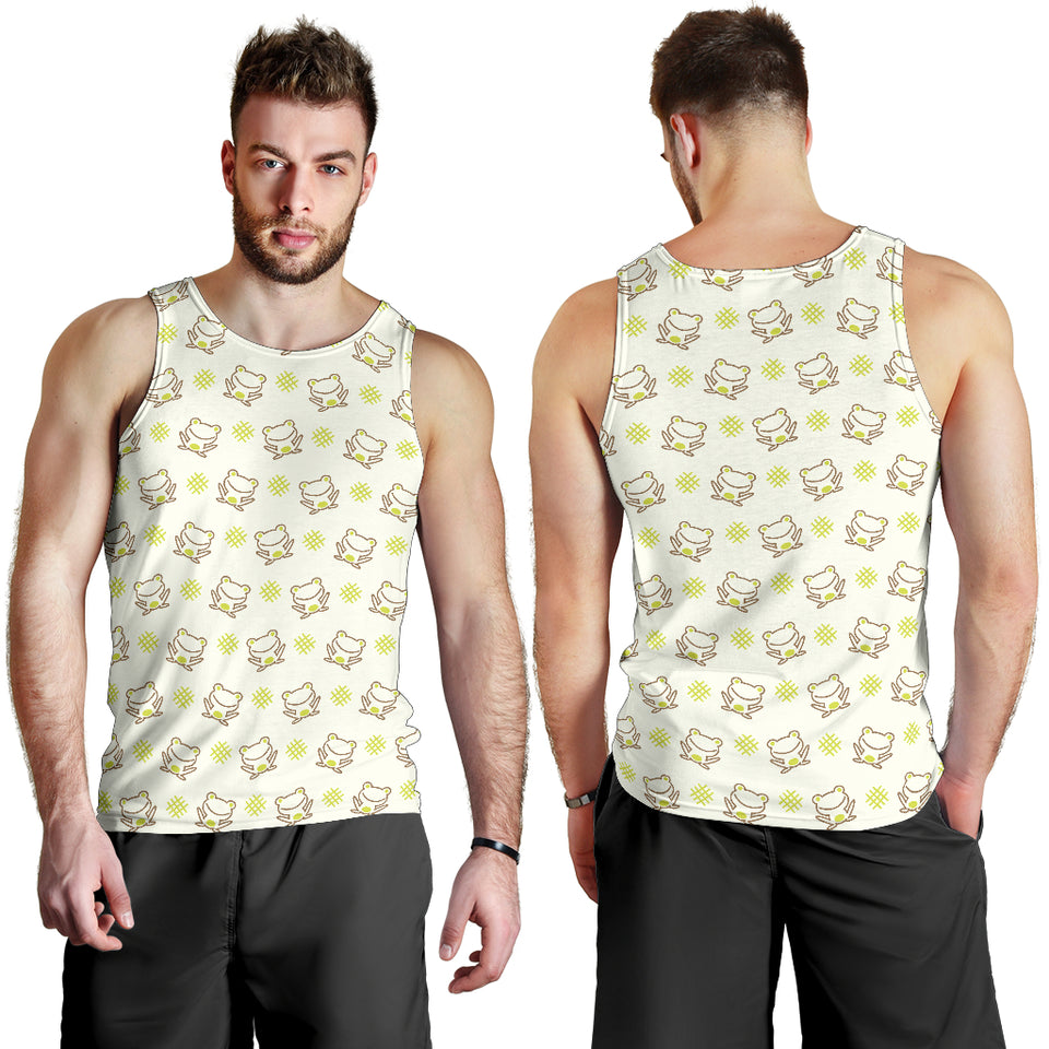 Cute cartoon frog baby pattern Men Tank Top