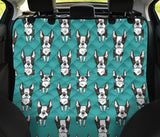 Hand Drawn Boston Terrier Dog Pattern Dog Car Seat Covers