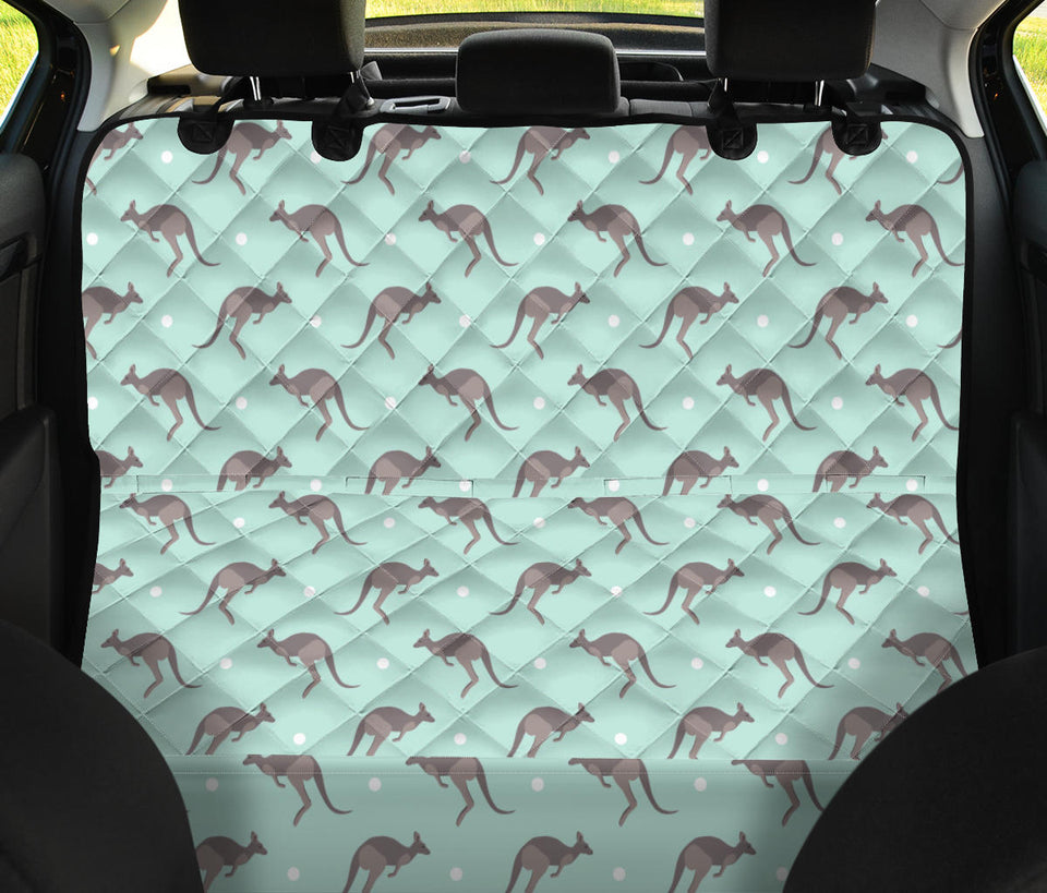 Kangaroo Pattern Background Dog Car Seat Covers