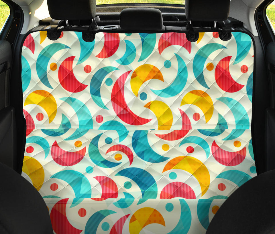 Colorful Moon Pattern Dog Car Seat Covers