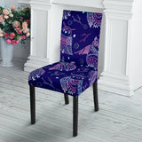Cute Owls Pattern Boho Style Ornament Dining Chair Slipcover