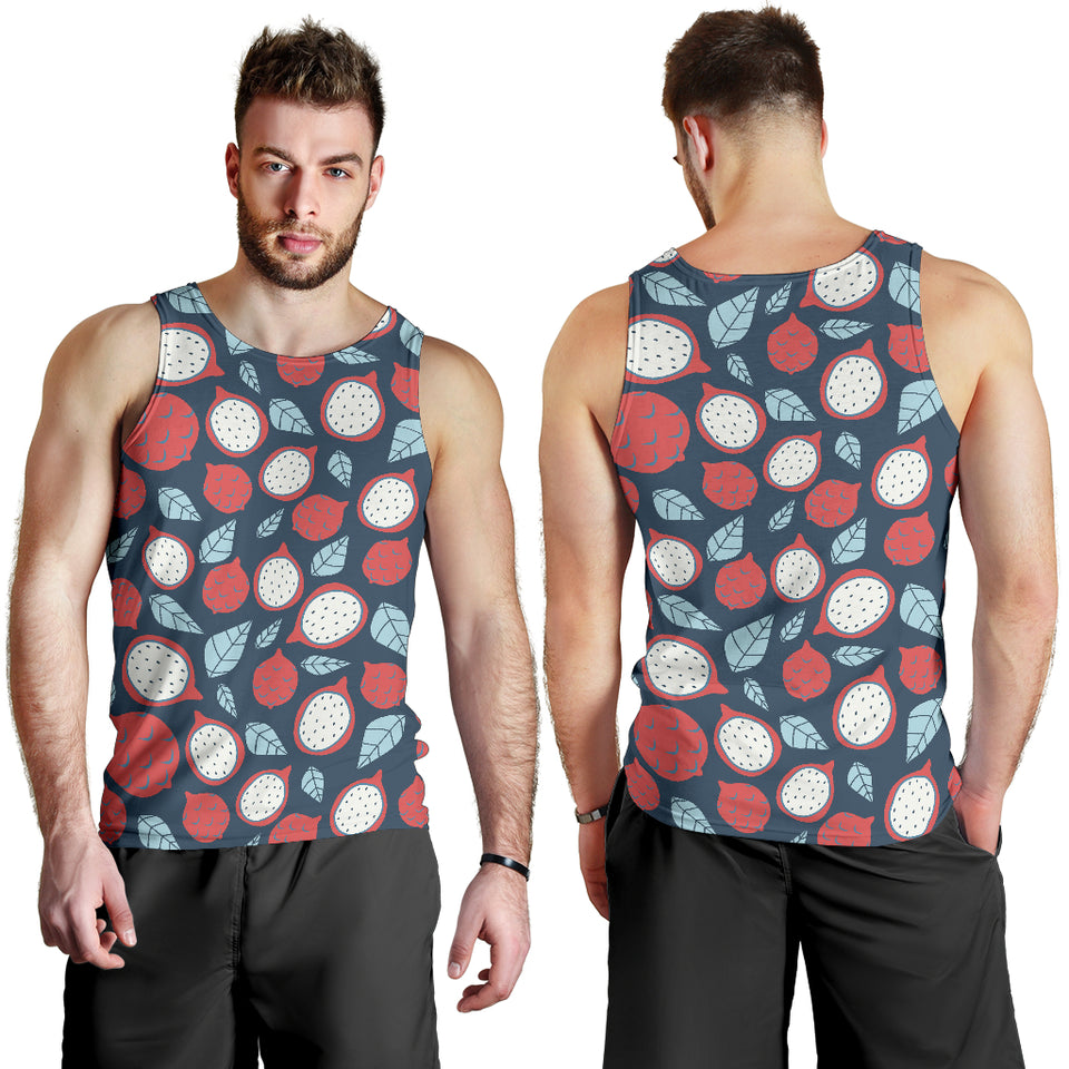 dragon fruits dark blue background Men Tank Top