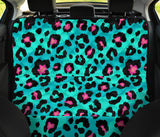 Green Leopard Skin Print Pattern Dog Car Seat Covers