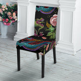 Dragons Flower Pattern Dining Chair Slipcover