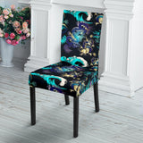 Dragon Sea Wave Pattern Dining Chair Slipcover