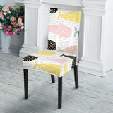 Whale Dot Pattern Dining Chair Slipcover