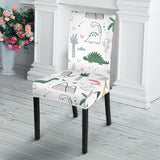 Cute Cartoon Dinosaurs Tree Pattern Dining Chair Slipcover