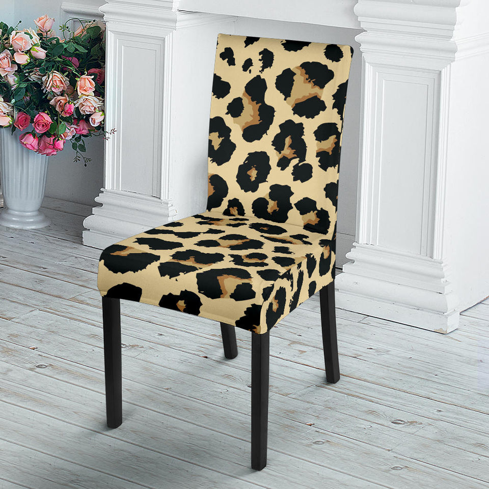 Leopard Print Design Pattern Dining Chair Slipcover
