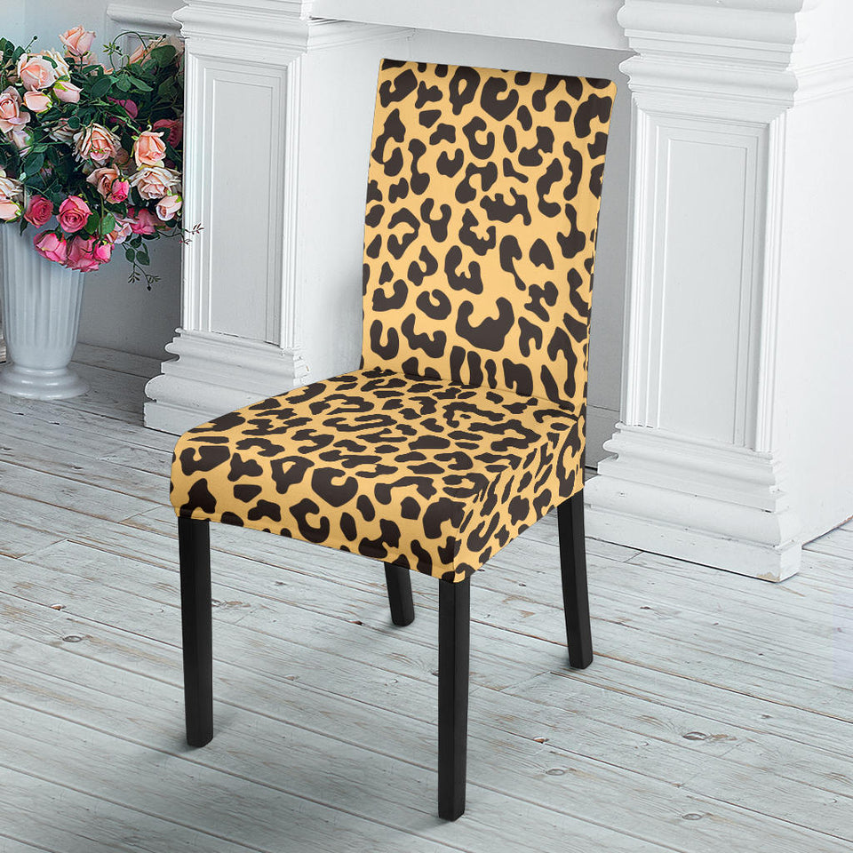 Leopard Skin Print Dining Chair Slipcover